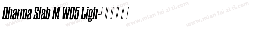 Dharma Slab M W05 Ligh字体转换